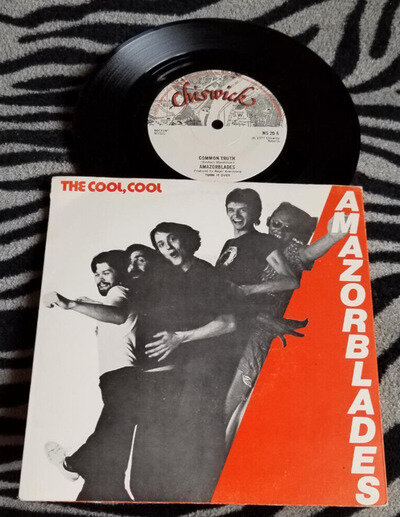 AMAZORBLADES COMMON TRUTH 7" VINYL RARE PUNK POWER POP 1977 CHISWICK RECORDS