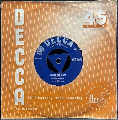 Tommy Steele And The Steelmen – Singing The Blues – USED Vinyl 7" Single