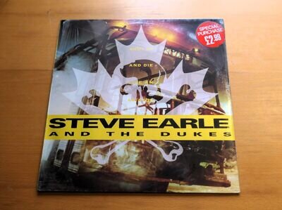 MCA 10315 Steve Earle Shut Up And Die Like An Aviator 1991 *Sealed* Vinyl 2LP