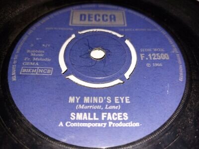 SMALL FACES * MY MIND'S EYE * 7" SINGLE 1966 DECCA F.12500 VERY GOOD