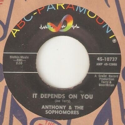 ANTHONY & SOPHOMORES It Depends On You ABC WIGAN CASINO NORTHERN SOUL USA 45