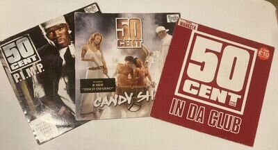 50 CENT VINYL 12’ TRIPLE BUNDLE X 3 RECORDS