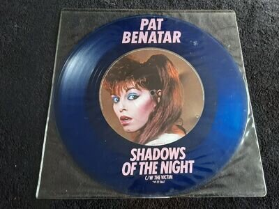 Pat Benatar 12" Shadows Of The Night Blue Vinyl RARE CHS 12 2662