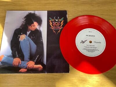 Pat Benatar- Don’t Walk Away- Lift Em On Up Chrysalis 7” 1988 Red Vinyl free P&P