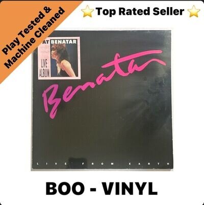 Pat Benatar Live From Earth Vinyl Lp Record Uk First Press EX / EX Condition