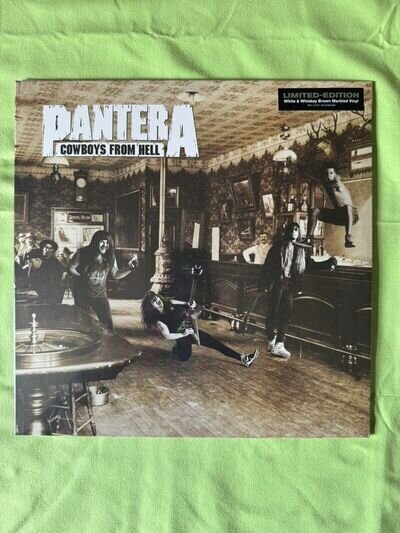 Pantera Cowboys From Hell LIMITED EDITION White & Whiskey Brown Marbled Vinyl LP