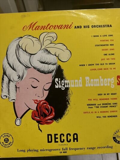 Mantovani - Sigmund Romberg Suite (Decca) 12" vinyl LP VG/G+