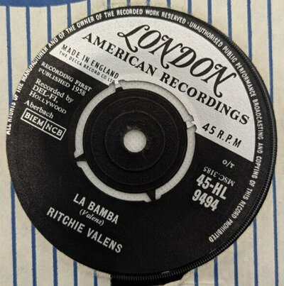 7-Inch - Ritchie Valens - La Bamba / Ooh, My Head (1959) Original