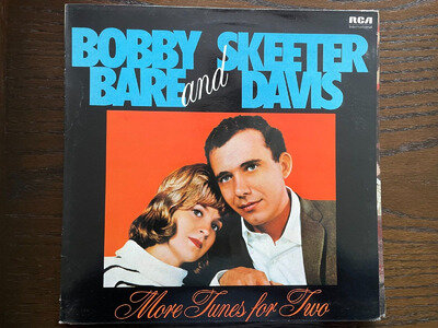 BOBBY BARE & SKEETER DAVIS CLASSIC 12" VINYL LP ALBUM RECORD MORE TUNES FOR TWO