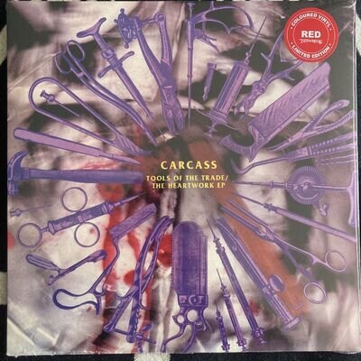 CARCASS Tools Of The Trade / Heartwork LP /300 RED VINYL EARACHE NEW SEALED RARE