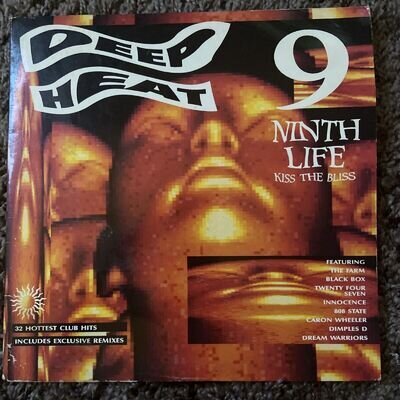 V/A Deep Heat 9 Ninth Life-Kiss The Bliss 2xLP UK 1990 Dream Warriors 808 STATE