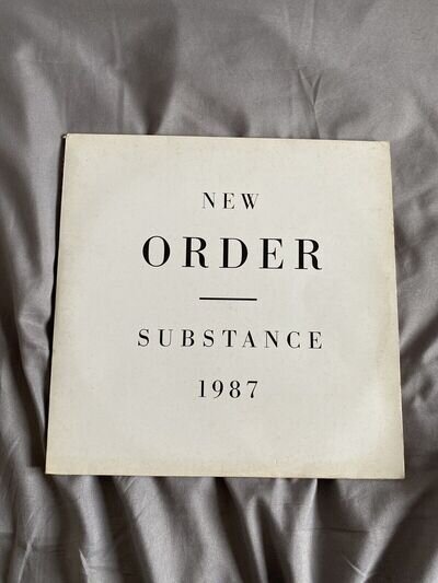 New Order Substance Album 1987 Reissue In Very Good Condition