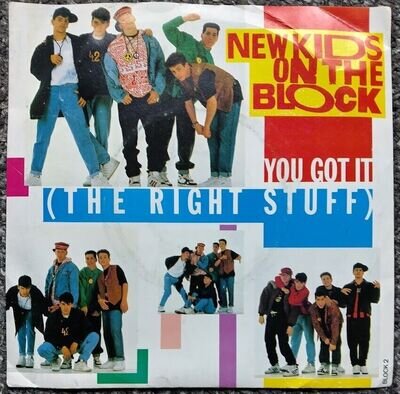 New Kids On the Block (The Right Stuff) 7 inch vinyl single - CBS - 1988