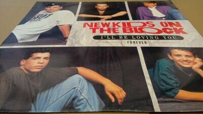 New Kids On The Block ‎- I'll Be Loving You Forever - UK 1990 BLOCK T4 Vinyl 12"