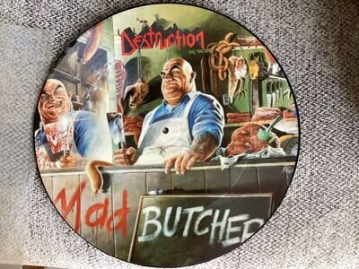 Destruction-Mad Butcher picture disc, VG condition. Rare.