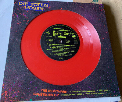 Die Toten Hosen, The Nightmare Continues E.P. RED 10 vinyl, 1992