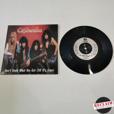 cinderella don't know what you got 7" vinyl record + poster very good condition