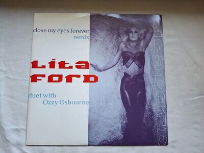 LITA FORD / OZZY CLOSE MY EYES FOREVER 1988 Orig. 12" VINYL *MINT ARCHIVED*