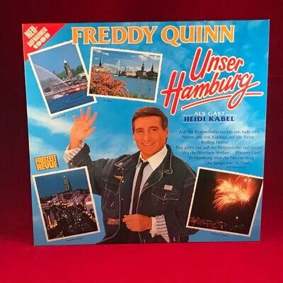 FREDDY QUINN Unser Hamburg 1989 German Vinyl LP EXCELLENT CONDITION Heidi Kabel