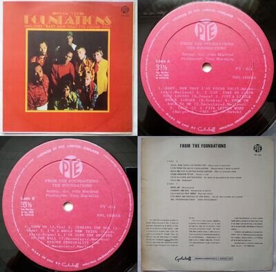 THE FOUNDATIONS FROM THE FOUNDATIONS 1968 MONO UNIQ CVR & ERRORS! CHILEAN PRESS!