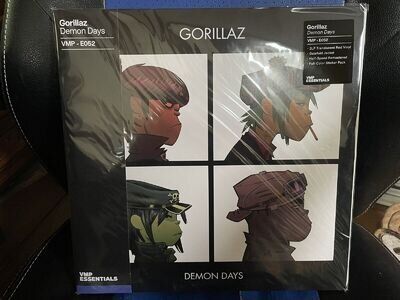 LIMITED EDITION GORILLAZ DEMON DAYS VINYL ME PLEASE DOUBLE TRANSLUCENT RED VINYL