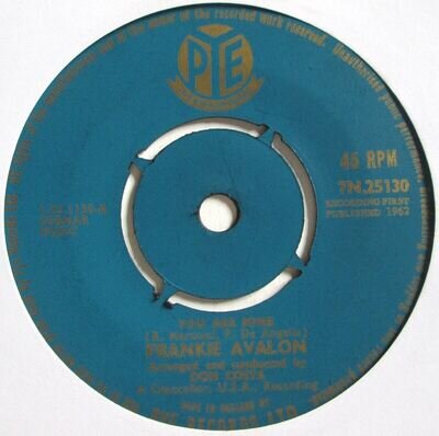 Frankie Avalon - 7" UK 45 - You Are Mine - 1962 - PYE 7N.25130 - 4 Pr - NWS - VG