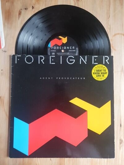 Foreigner - Agent Provocateur - Alsdorf -Vinyl -Embossed -1984 - Insert + Poster