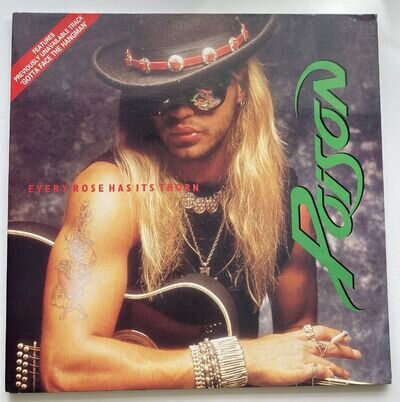 Poison 1988 Every Rose Has It’s Thorn 12” Vinyl Record Double Sleeve Heavy Rock