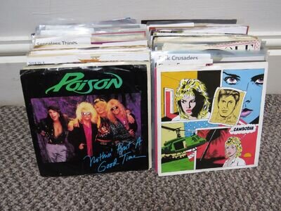 7" Job Lot Bundle ~ 100 x Records ~ Rock, Pop, Soul, etc ~ Good+ to Excellent #1