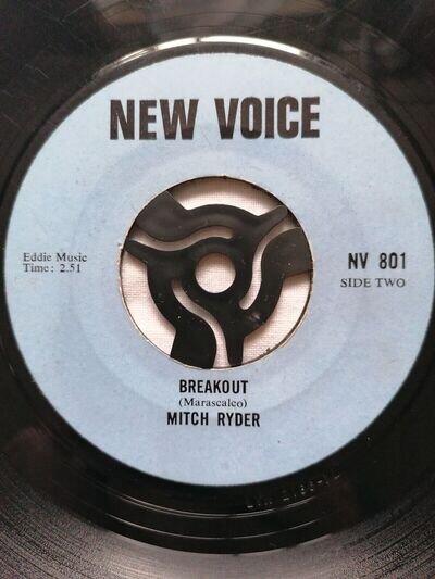 Mitch Ryder - Breakout/Come See About Me - New Voice NV 801