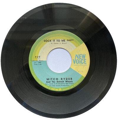 Northern Soul R&B, Mitch Ryder, Sock It To Me Baby, New Voice Records USA