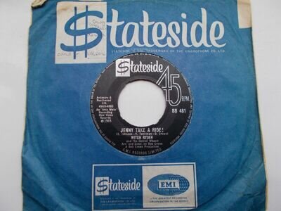 MITCH RYDER JENNY TAKE A RIDE ! / BABY JANE (MO-MO JANE) UK 45 STATESIDE