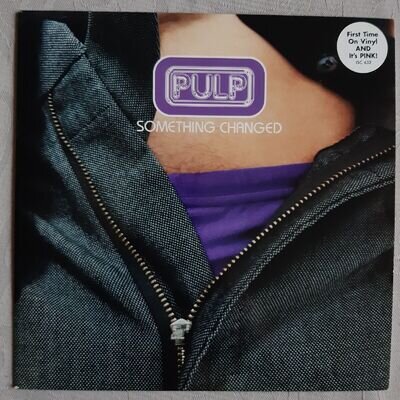 Pulp - Something Changed, 7" Pink vinyl, 1996 Reissue, Island records