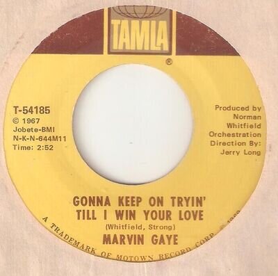 MARVIN GAYE Gonna Keep On Tryin Till I Win Your Love MOTOWN NORTHERN SOUL USA 45