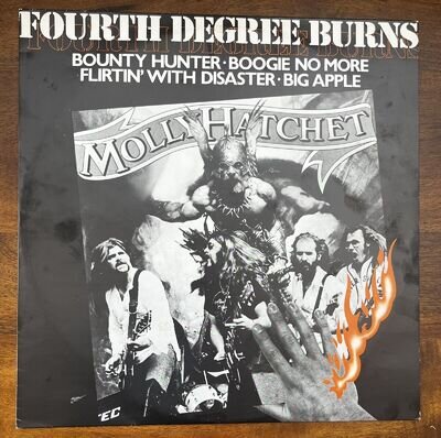 Molly Hatchet "Fourth Degree Burns" 12" UK Vinyl Single Epic S EPC 8636 1979 EX