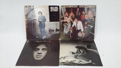 Vintage Billy Joel Vinyl LP Collection - 4 Albums - Great Condition - Untested