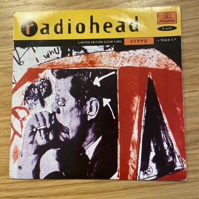 Radiohead Creep Limited Edition Clear Vinyl 4 Track E.P 7” Vinyl Nr Mint Single