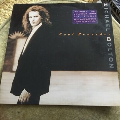 Michael Bolton Soul Provider 12" Vinyl LP 1989 Album CBS 465343 1