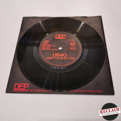 ub40 i won't close my eyes 7" vinyl record very good condition