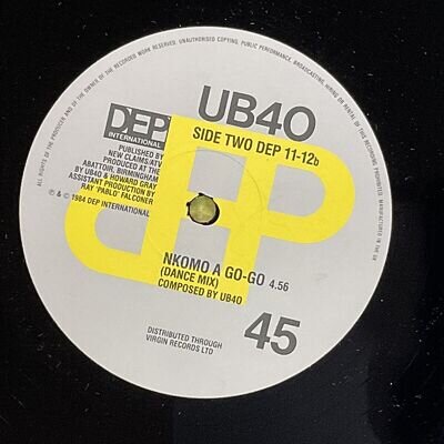 Ub40, If It Happens Again, Dance Mix, 12" Vinyl Record Single