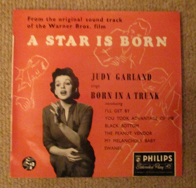 Judy Garland sings songs from 'A Star is Born '. UK 7" vinyl Philips EP.