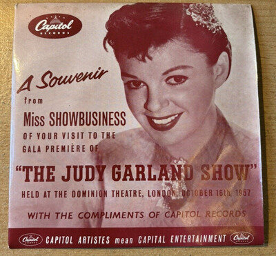 JUDY GARLAND * IT'S LOVELY TO BE BACK IN LONDON * 7" ONE SIDED PROMO F 17691-SP