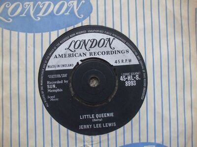 Jerry Lee Lewis - Little Queenie / I Could Never Be - LONDON - 45-HL-S 8993 READ