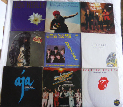 Lot:9 X CLASSIC ROCK 12" SINGLES - STONES/STEELY DAN/ALICE COOPER/ELO/CARS ETC