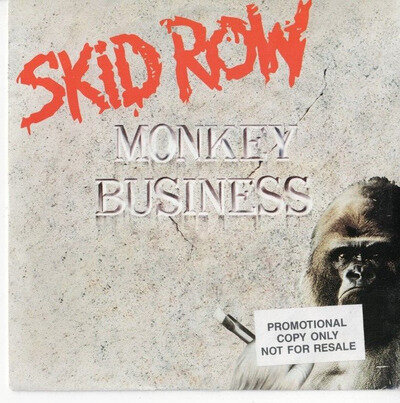 SKID ROW Monkey Business GERMAN 7" VINYL w/PS 90s HARD ROCK