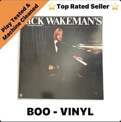 Rick Wakeman ‎- Rick Wakeman's Criminal Record- 1977 - 12" Vinyl Lp Record EX