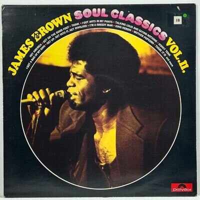 James Brown Soul Classics Vol2 The Best Of 12" Black Vinyl LP 1973 UK2391116 VG+