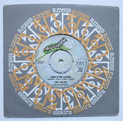 Judy Collins - 7" - Send In The Clowns - Elektra K 12177 C/S + Clipping - EX/EX