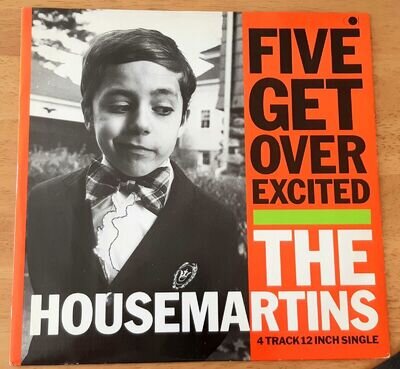 The Housemartins-Five Get Over Excited 4 Track 12” Single 1987 VG+/VG+ GODX18