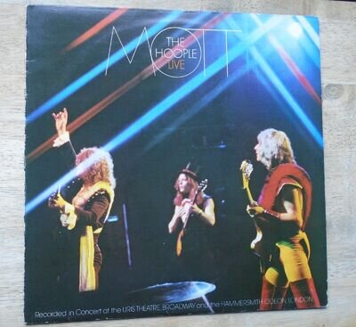 Mott The Hoople Live 1974 vinyl LP in Very Good+ condition, PLAYED AND TESTED.